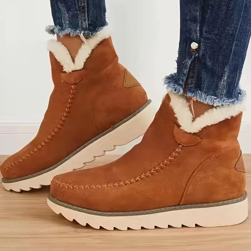 Drune | Schafslederstiefel für Damen - Rutschfeste Gummisohle