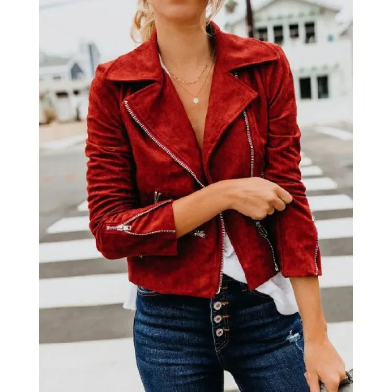 Drune | Stylische Herbst-Motorradjacke für Damen