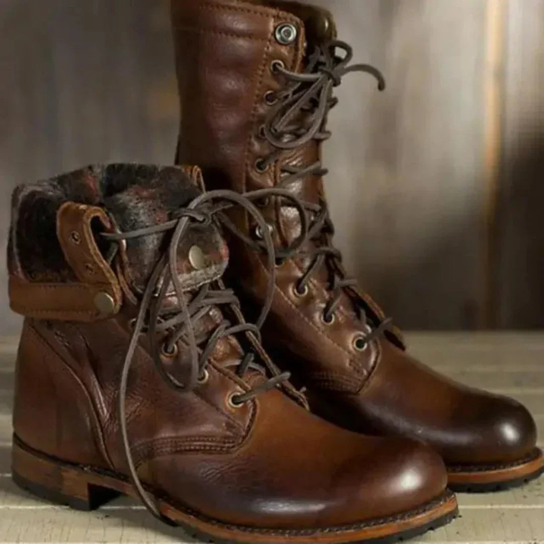 Drune | Retro Kniehohe Stiefel - Winter