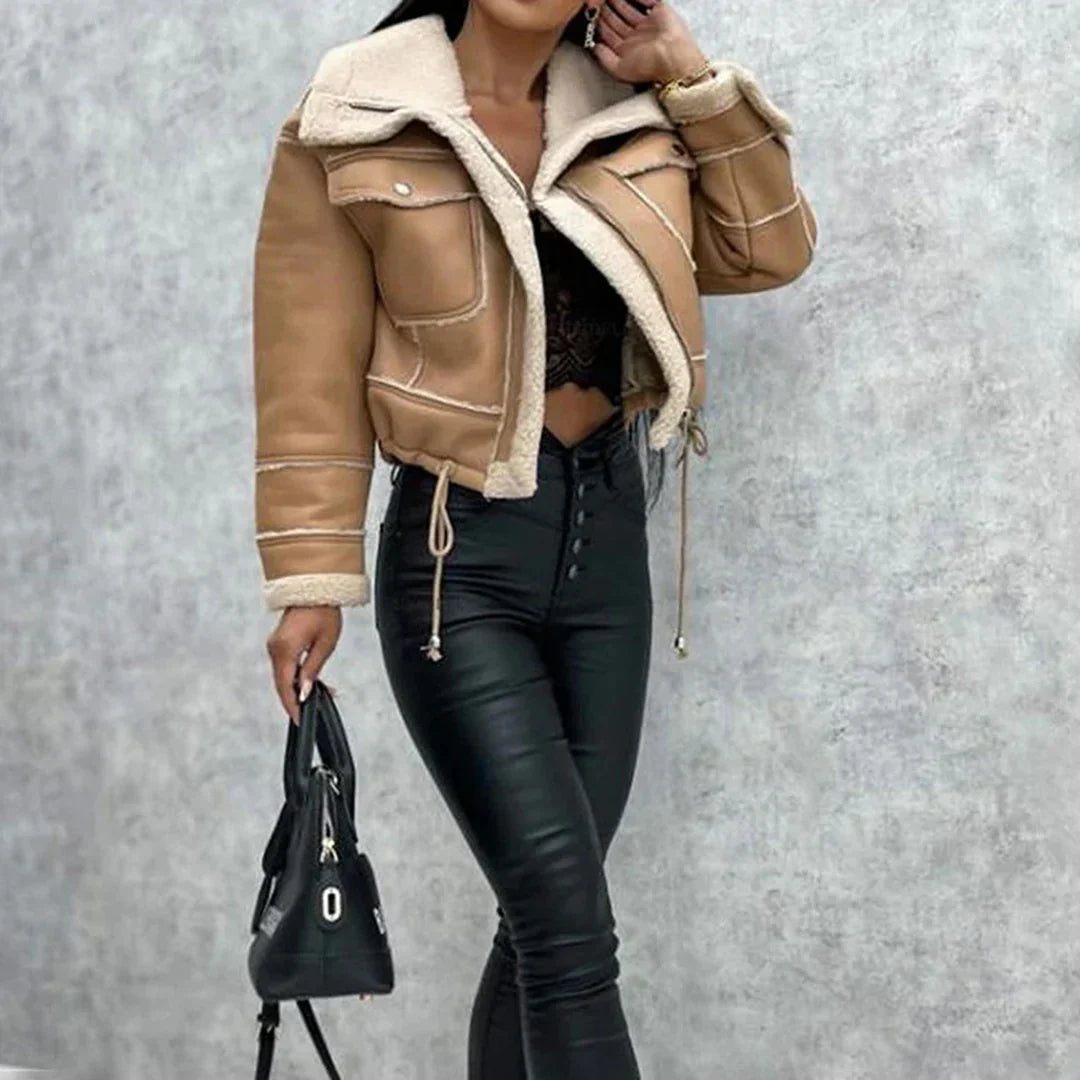 Drune | Aviator Kunstlederjacke
