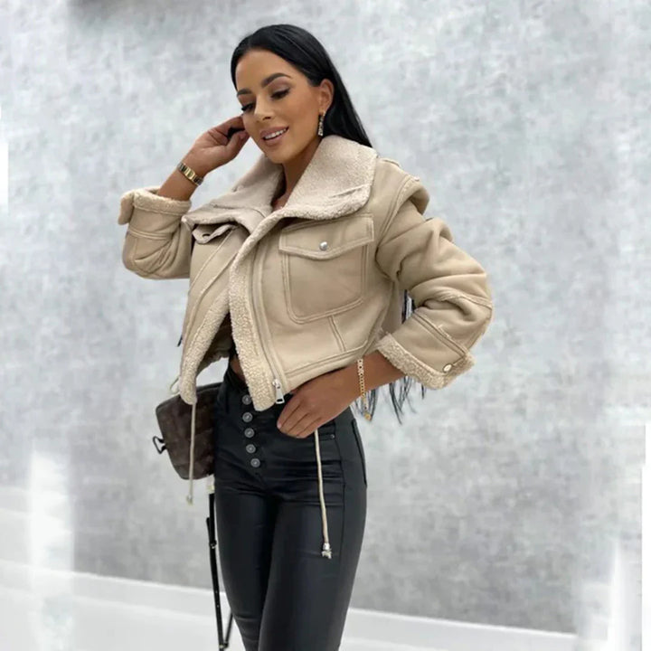 Drune | Kunstlederjacke im Trendstil