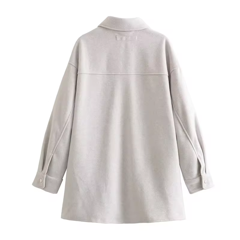 Drune | Damen Wollhemdjacke