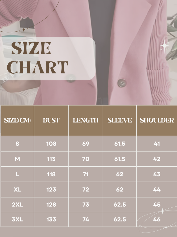 Drune | Strickärmel-Blazer für Frauen - Maßgeschneidert, hüftlang