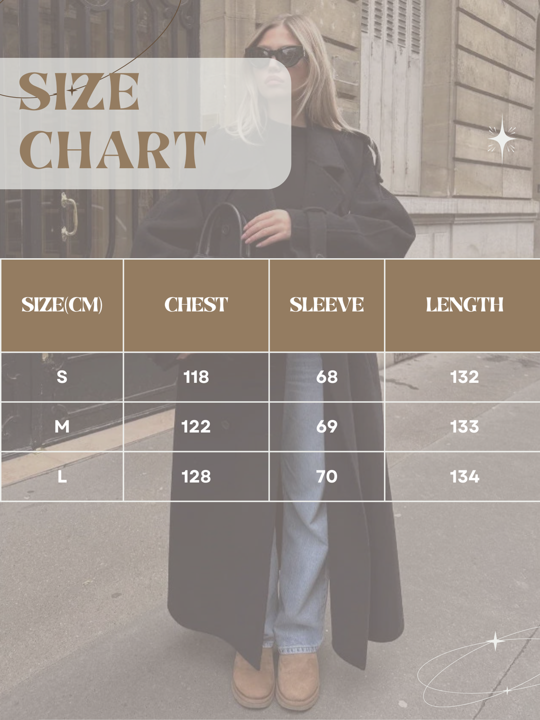 Drune | Wollmantel für Frauen, Oversized Lang - Winter