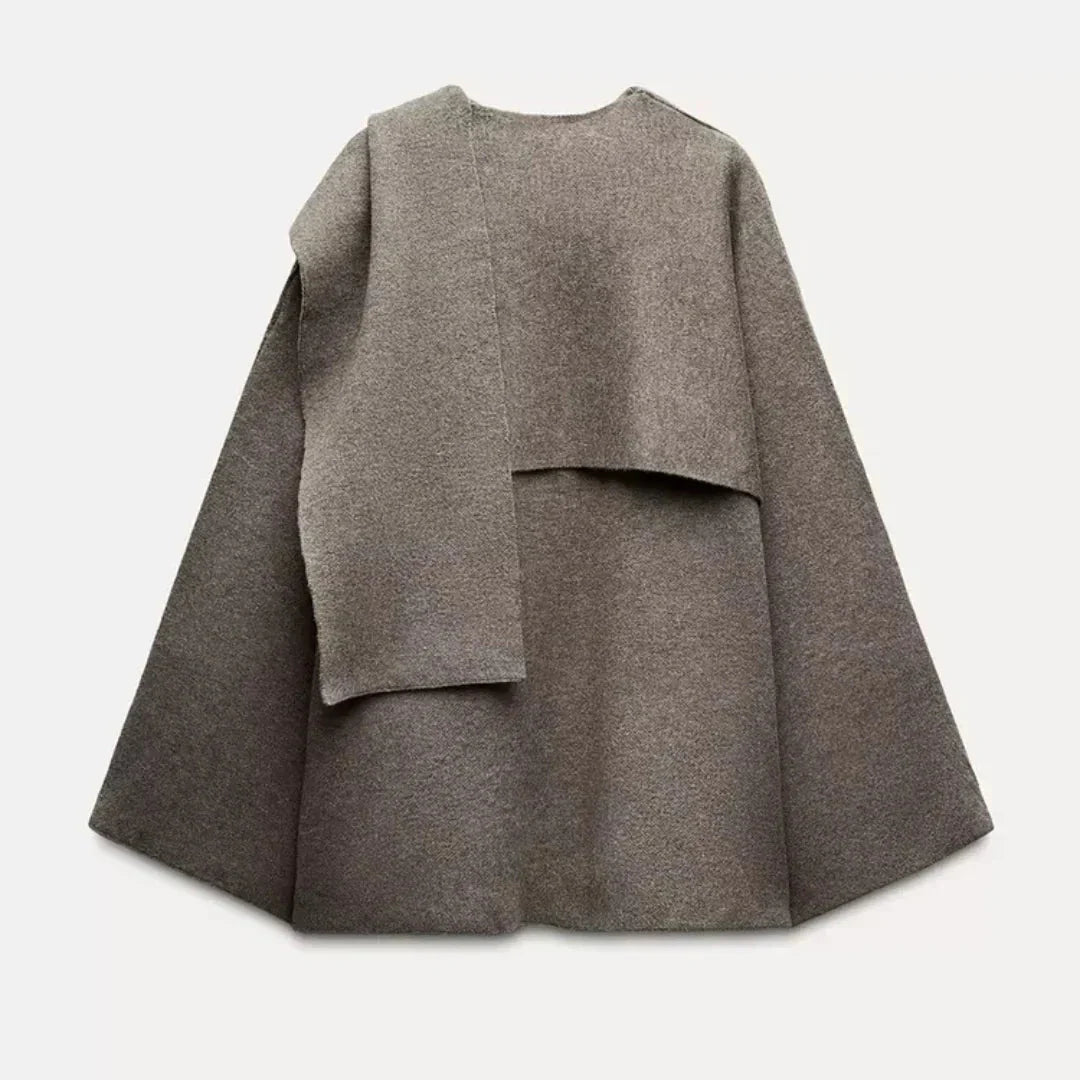Drune | Offene Front Wolle Capejacken Damenbekleidung