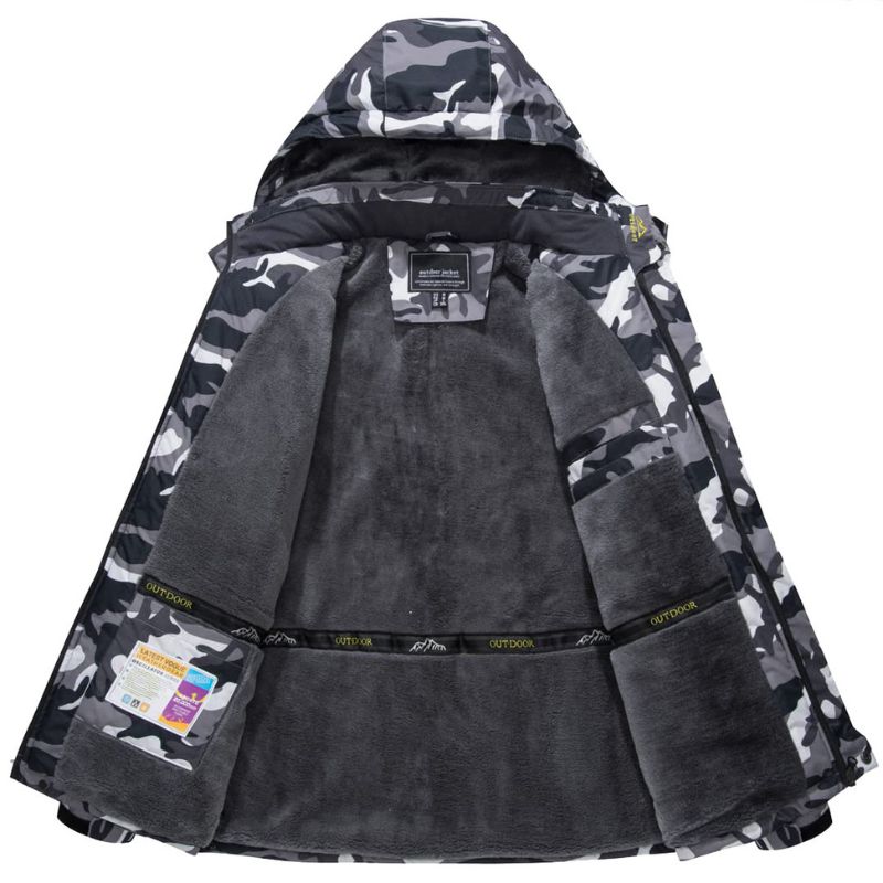 Drune | Kapuze mit Pelzfutter Schneejacke