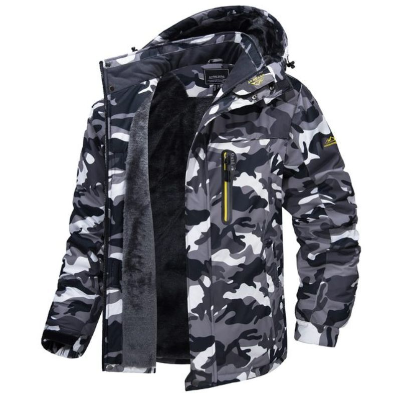 Drune | Kapuze mit Pelzfutter Schneejacke