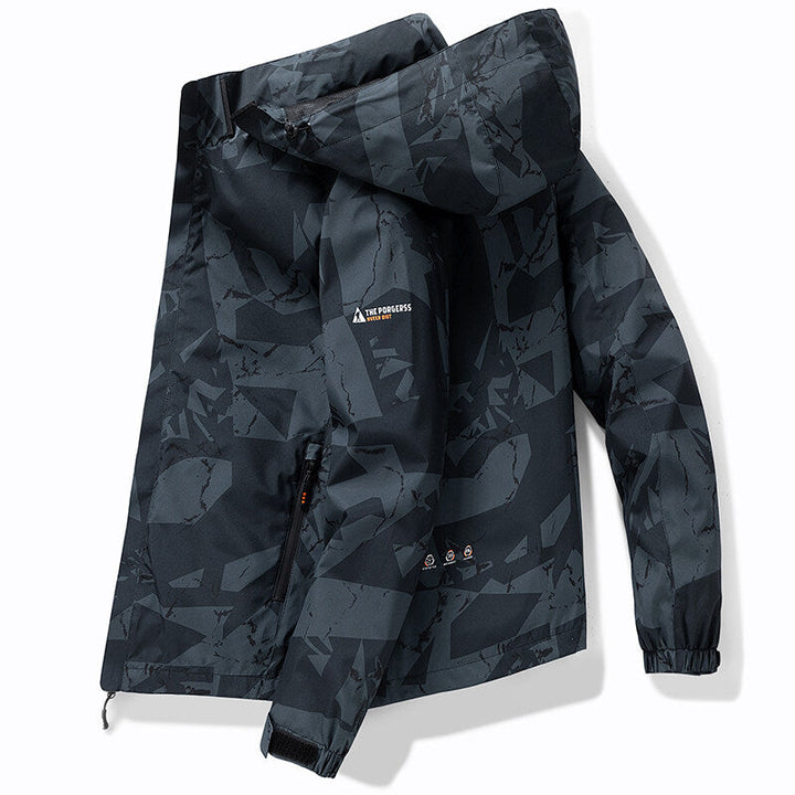 Drune | Skijacke für Herren mit Kapuze wasserabweisend - Modern Fit