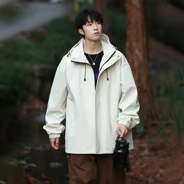 Drune | Skijacke für Herren Oversized mit Kapuze - Winterfunktion