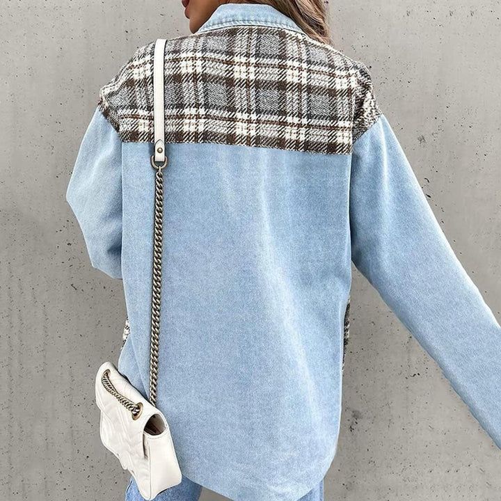Drune | Jeansjacke kariert Damen