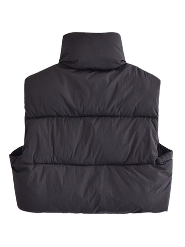 Drune | Kurz geschnittene Puffjacke - Hochkragen Reißverschluss-Design