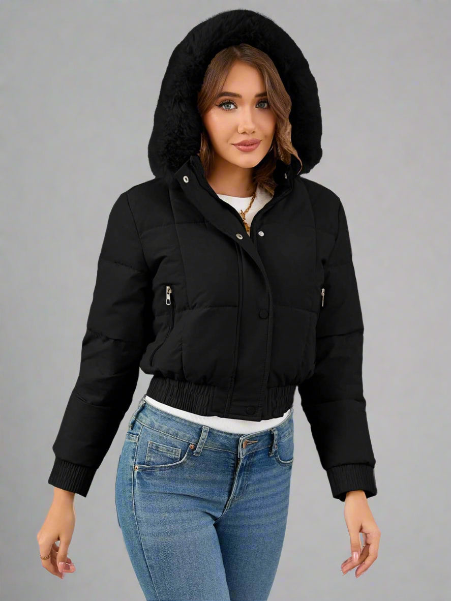 Drune | geschnittene Steppjacke aus Baumwolle