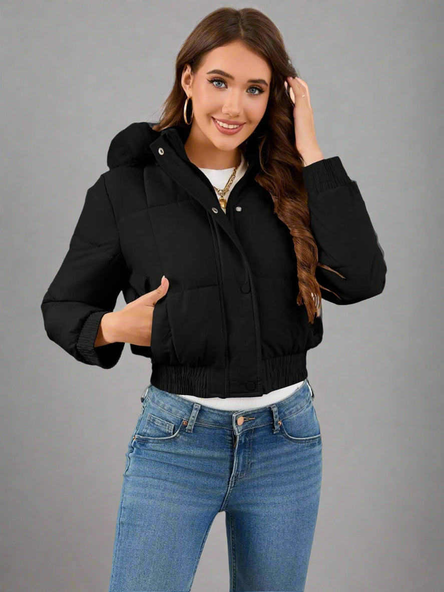 Drune | geschnittene Steppjacke aus Baumwolle