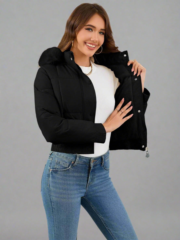 Drune | geschnittene Steppjacke aus Baumwolle