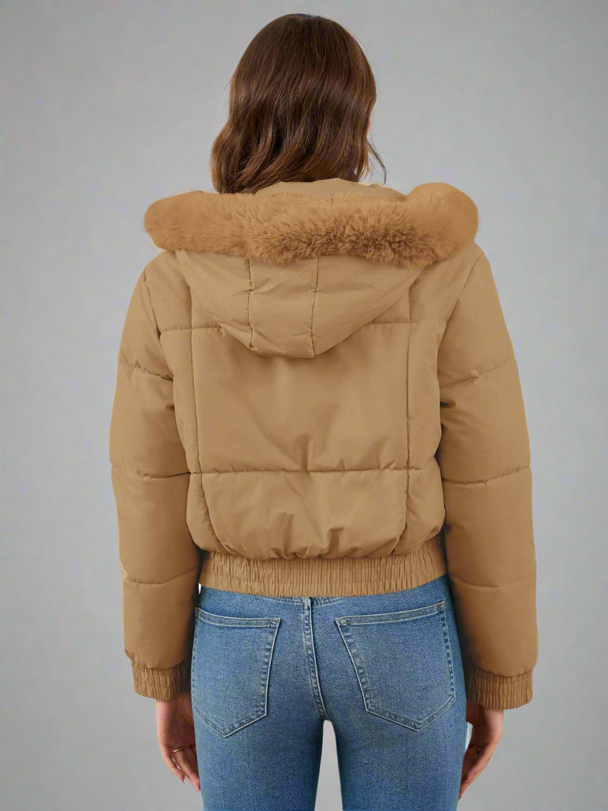 Drune | geschnittene Steppjacke aus Baumwolle