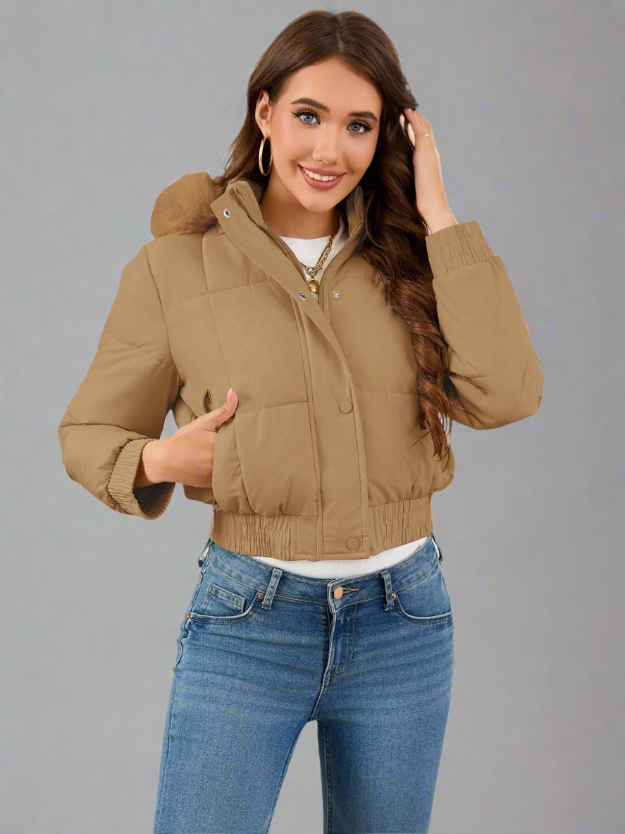 Drune | geschnittene Steppjacke aus Baumwolle