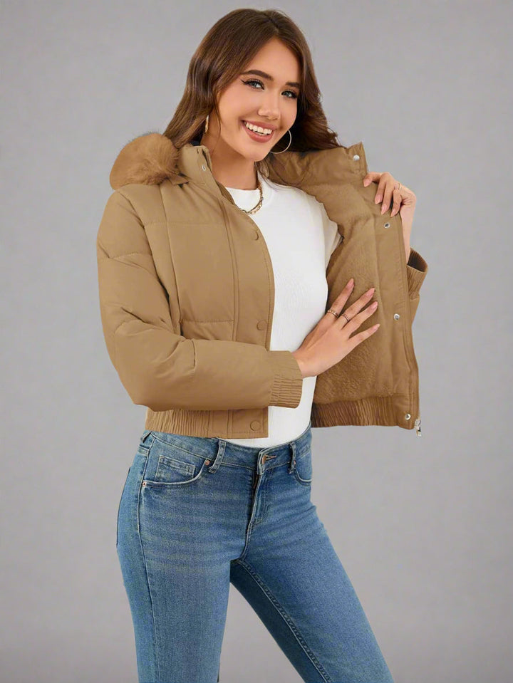 Drune | geschnittene Steppjacke aus Baumwolle