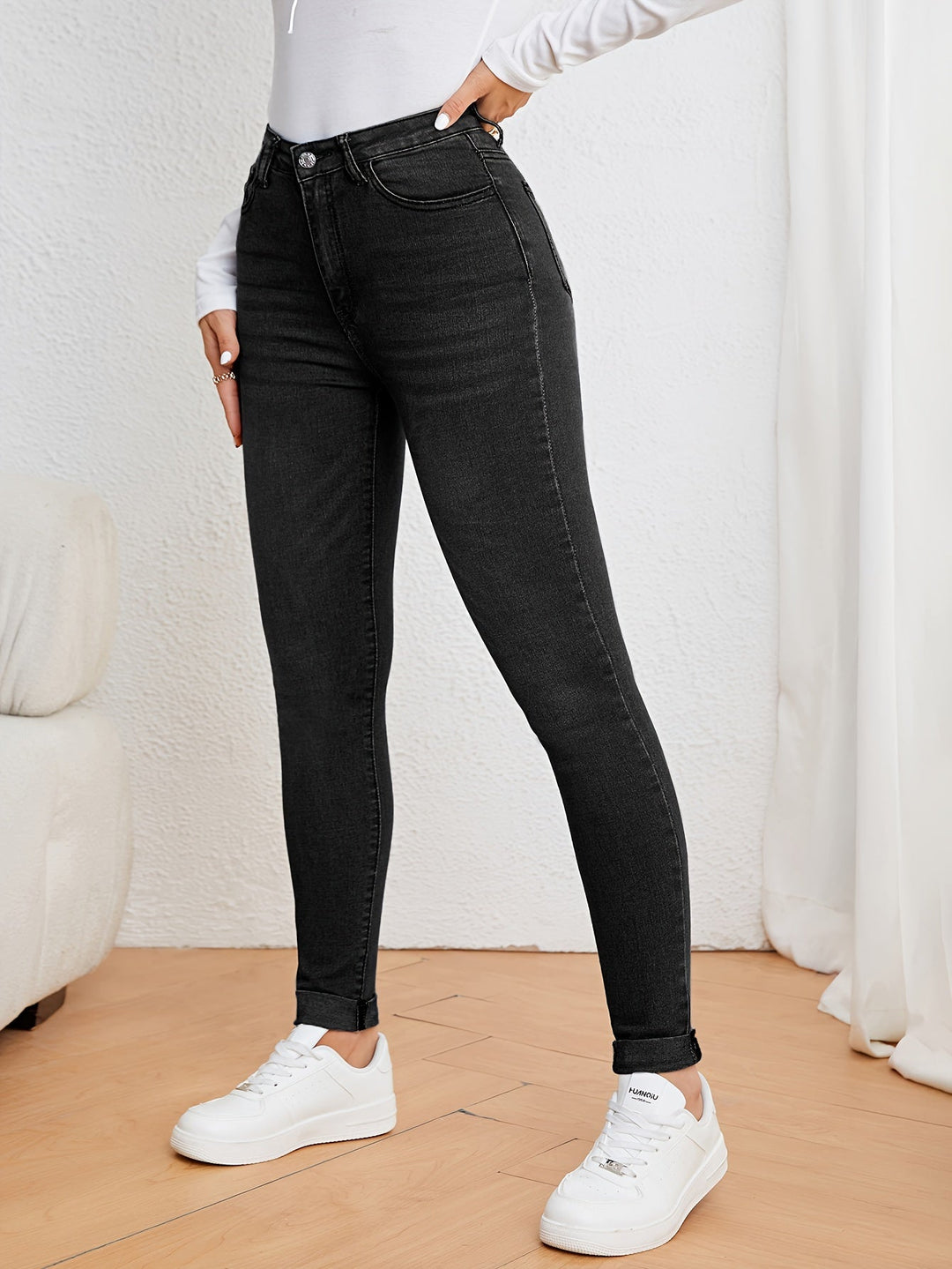 Drune | Fit Damenjeans mit Hoher Taille