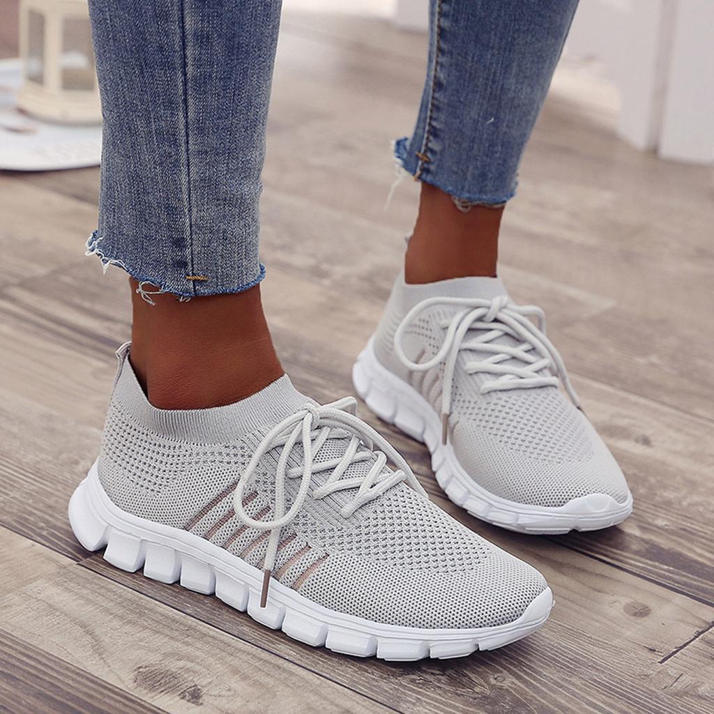 Slip-On Sneakers - Atmungsaktiv - Orthopädisch - Mesh Sneakers - Damen Trainingsschuhe Drune