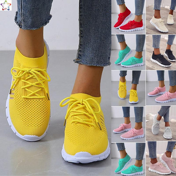 Slip-On Sneakers - Atmungsaktiv - Orthopädisch - Mesh Sneakers - Damen Trainingsschuhe Drune