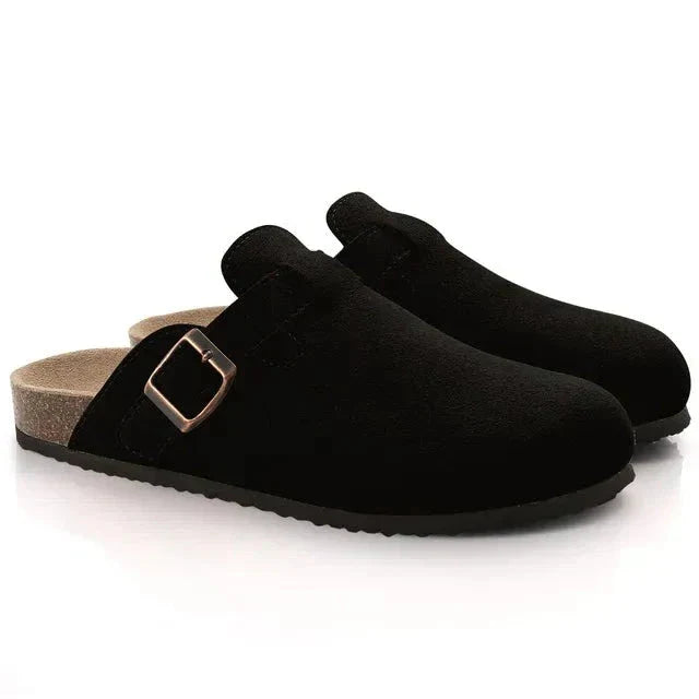 Drune | aus Wildleder Slip On Kork Sohle Pantoletten Herrenschuhe