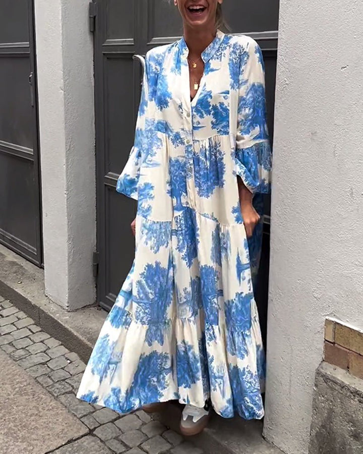 Drune | Lange Elegante Fließkleid