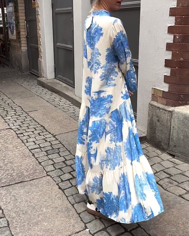 Drune | Lange Elegante Fließkleid