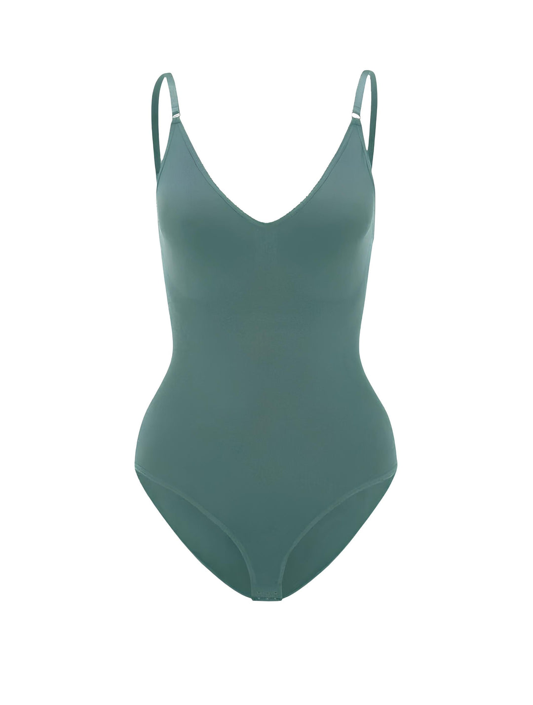Drune | Bodysuit Verstellbare Spaghetti Träger Tiefer V-ausschnitt Stretch Fit Shapewear