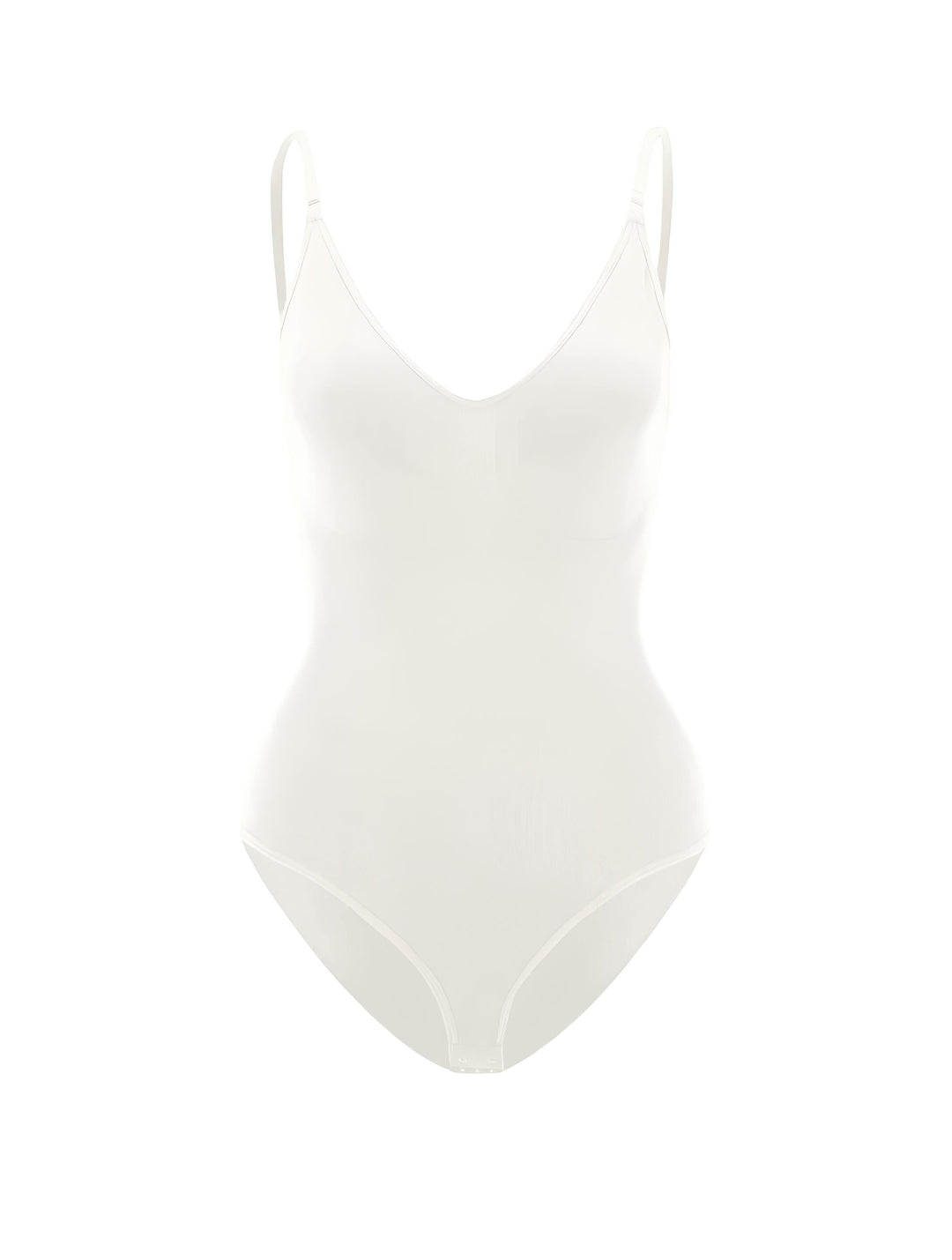Drune | Bodysuit Verstellbare Spaghetti Träger Tiefer V-ausschnitt Stretch Fit Shapewear