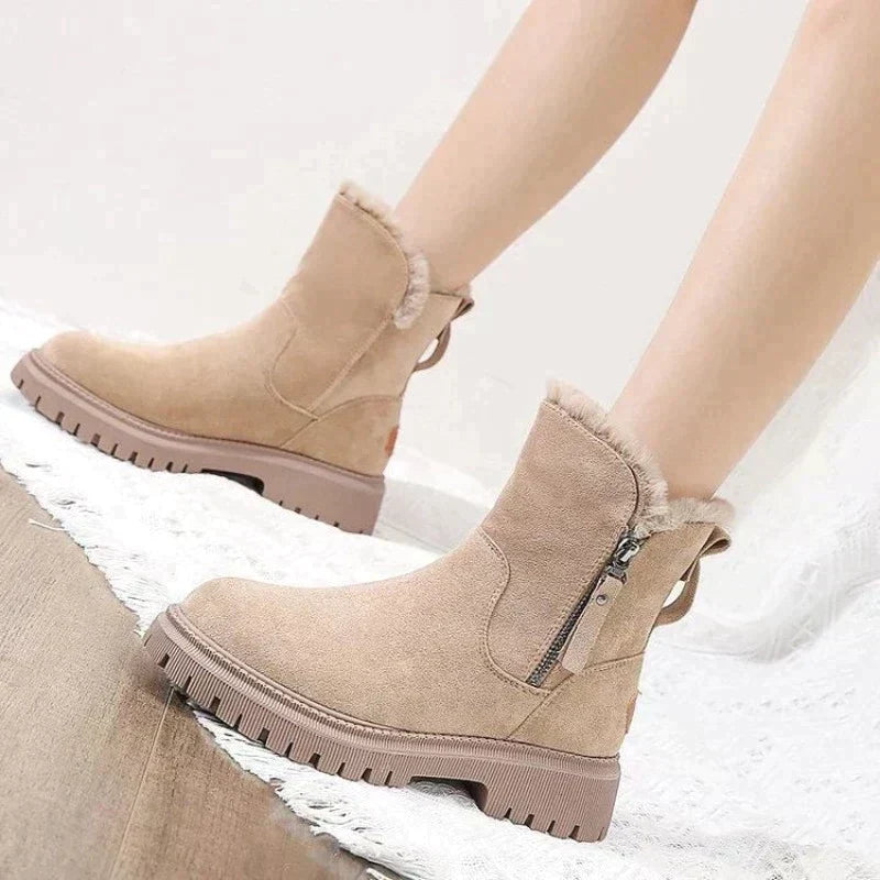 Drune | wolle gefütterte reißverschlussstiefel für damen