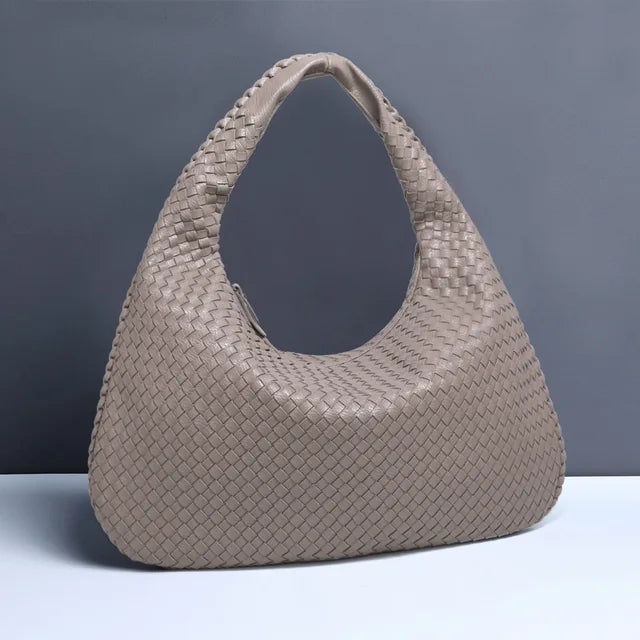 Drune | Vintage Umhängetasche Damen Geflochtene Handtasche mit Reißverschluss Im Sale