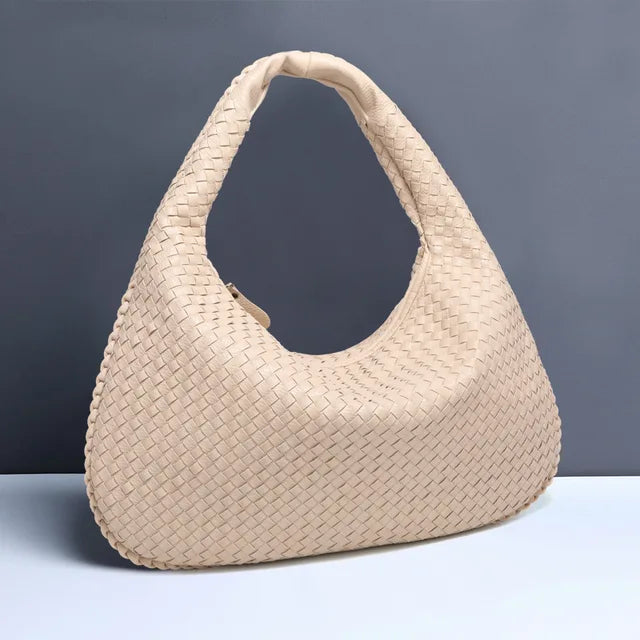 Drune | Vintage Umhängetasche Damen Geflochtene Handtasche mit Reißverschluss Im Sale