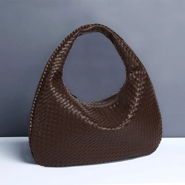 Drune | Vintage Umhängetasche Damen Geflochtene Handtasche mit Reißverschluss Im Sale