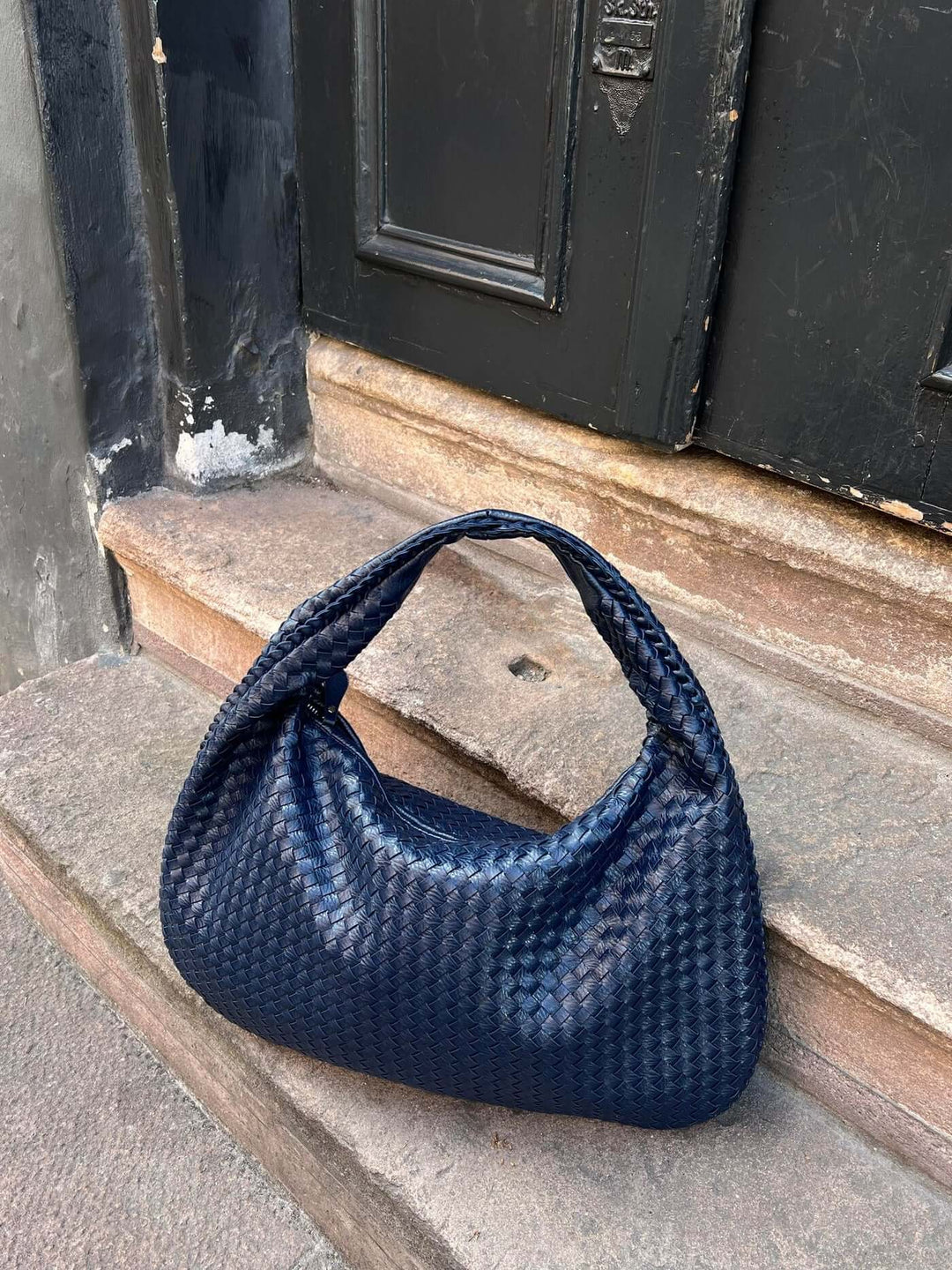 Drune | Vintage Umhängetasche Damen Geflochtene Handtasche mit Reißverschluss Im Sale