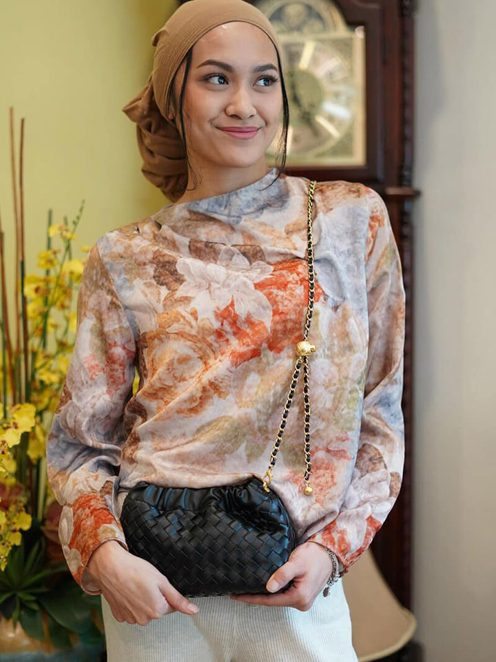 Drune | Luxuriöse Damen Tasche Mit Goldener Kette