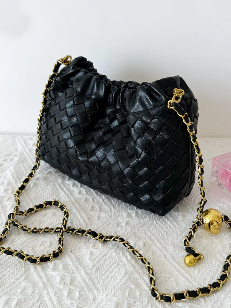 Drune | Luxuriöse Damen Tasche Mit Goldener Kette