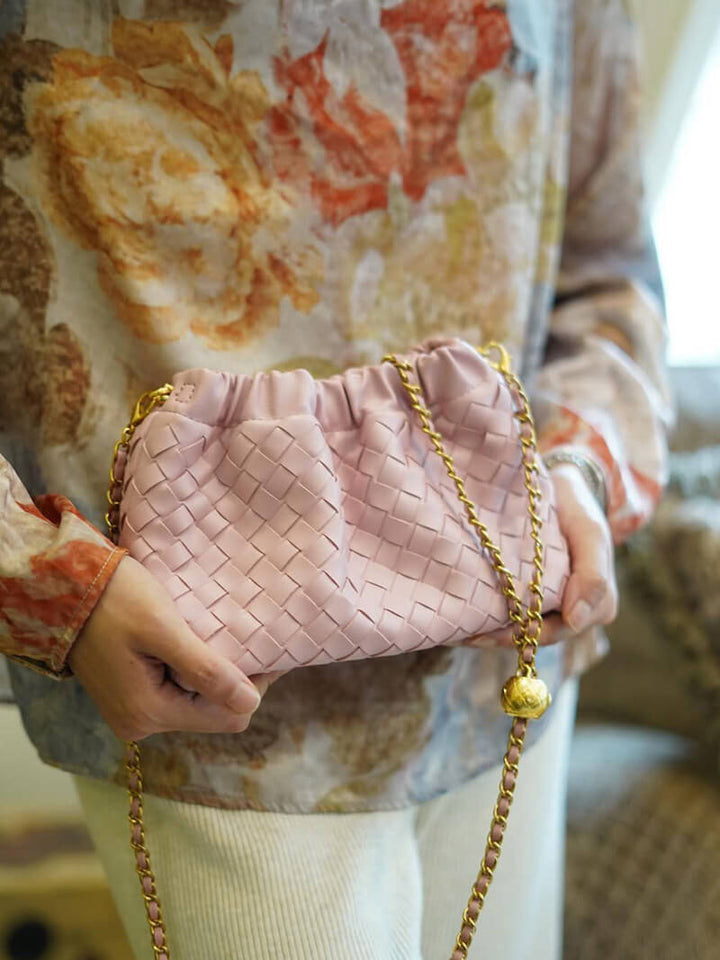 Drune | Luxuriöse Damen Tasche Mit Goldener Kette