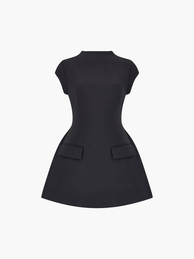 Drune | Kleid - Elegant Schwarz - Perfekt für Romantische Abende