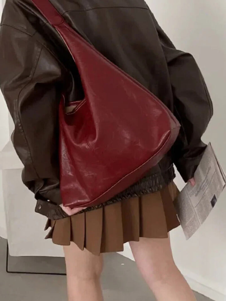 Drune | Bequeme Damen Schultertasche mit Reißverschluss