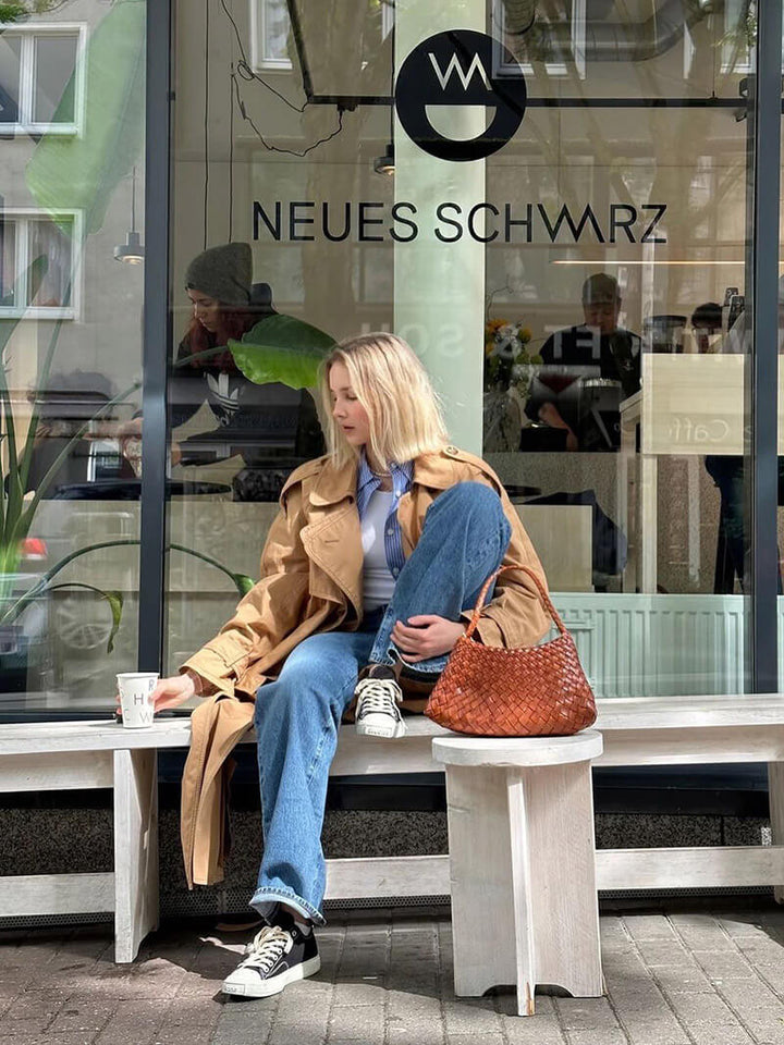 Drune | Schultertasche Mit Geflochtenem Design