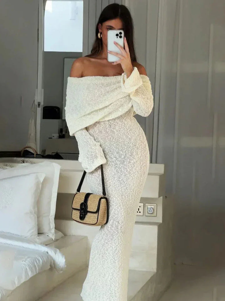 Drune | Off-shoulder Maxi-Kleid für Damen