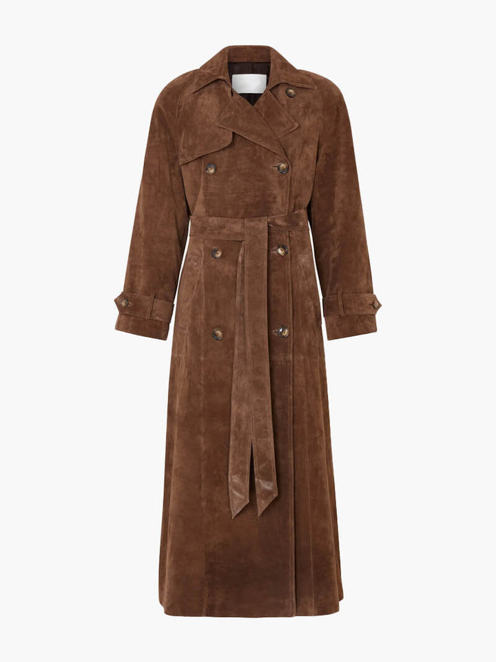 Drune | trenchcoat - eleganter langer Damenmantel