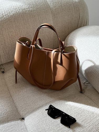 Drune | Luxuriöse Leder Shopper