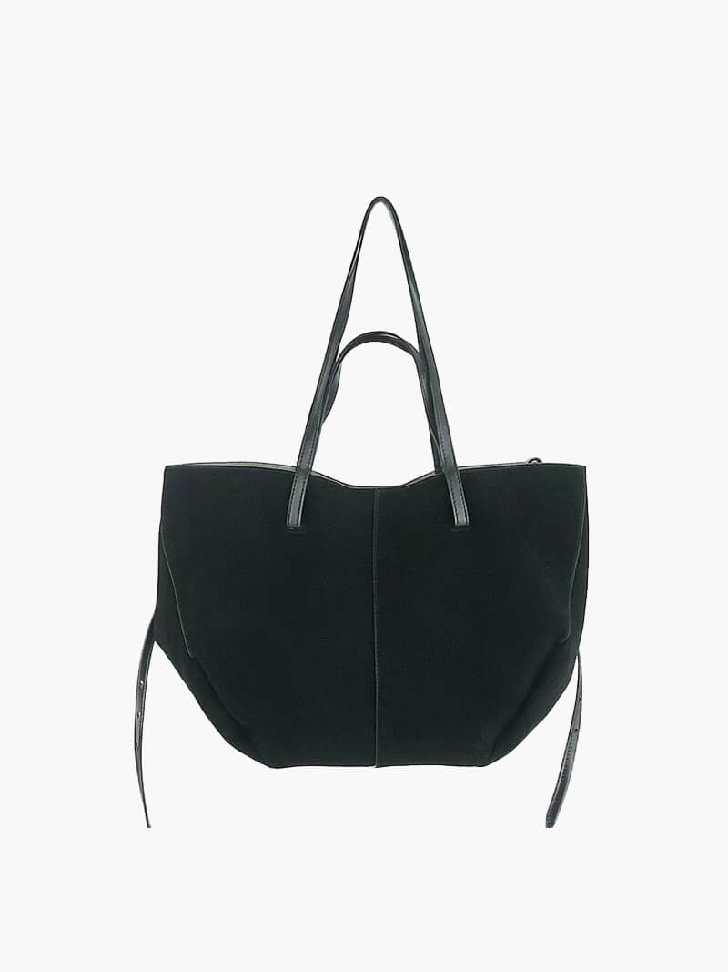 Drune | braune und schwarze Tote Bag für Damen - schicke und vielseitige Handtasche
