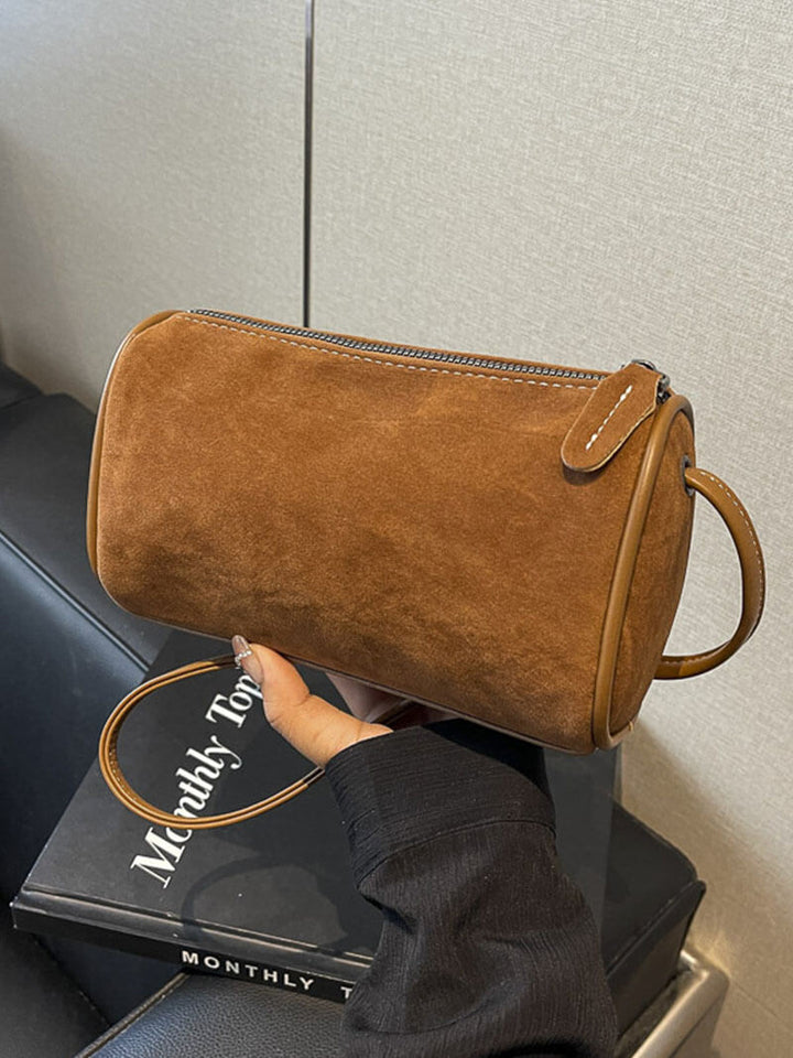 Drune | Elegante Schultertasche Aus Wildleder