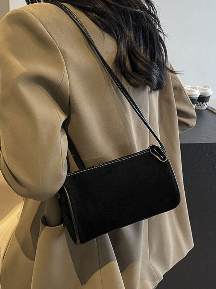Drune | Elegante Schultertasche Aus Wildleder