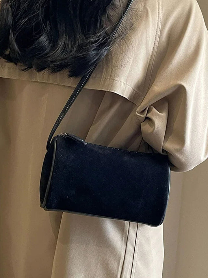 Drune | Weiche Braune Wildleder Tasche