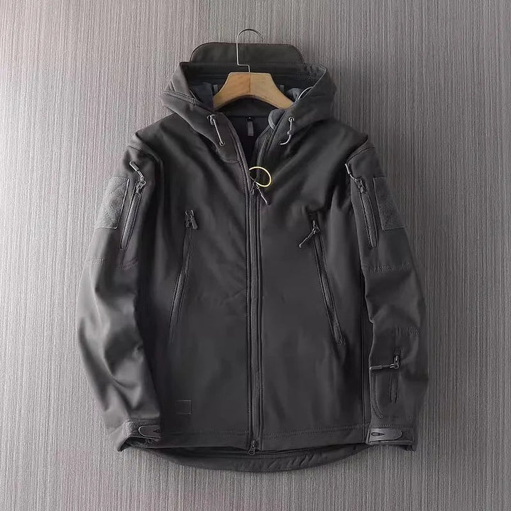 Drune | Herren Softshelljacke - Wasserabweisend mit Kapuze