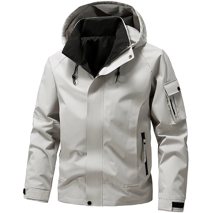 Drune | Leichte Jacke für Herren - Verstellbare Kapuze, Winddicht