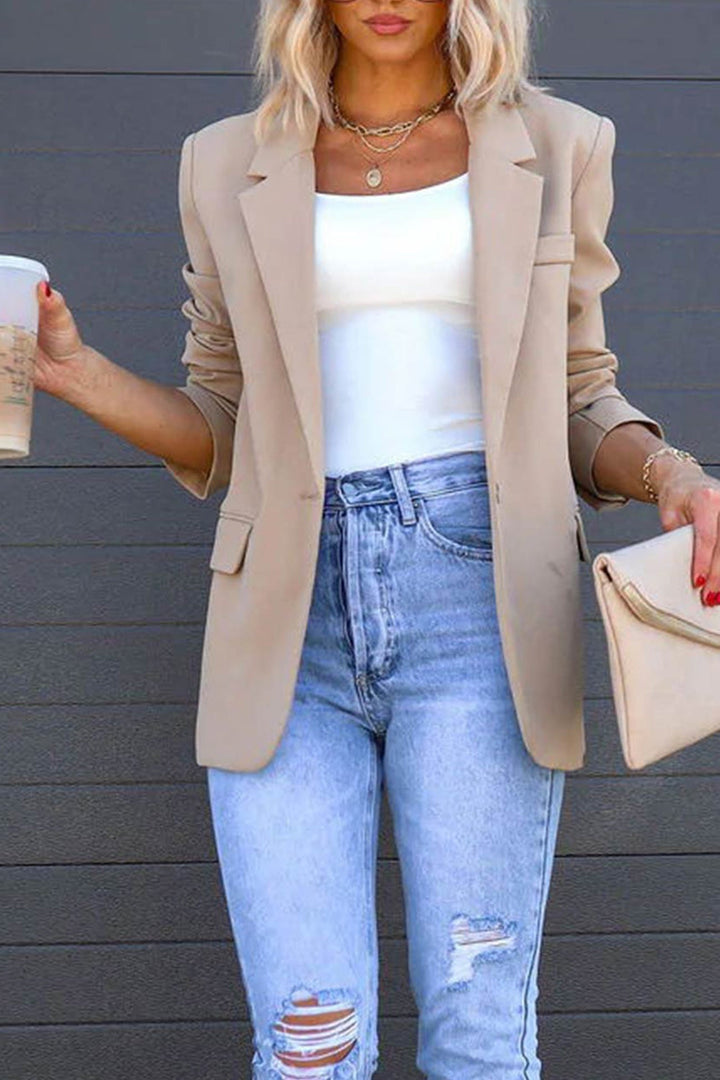 Drune | mittellanger Blazer mit Revers